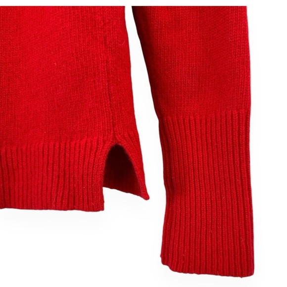 J.Crew Red Wool & Cashmere Turtleneck Pullover - Picture 3 of 5